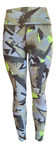 Legins Estampado Deportivo Multicolor Tiro Alto Supplex Dama