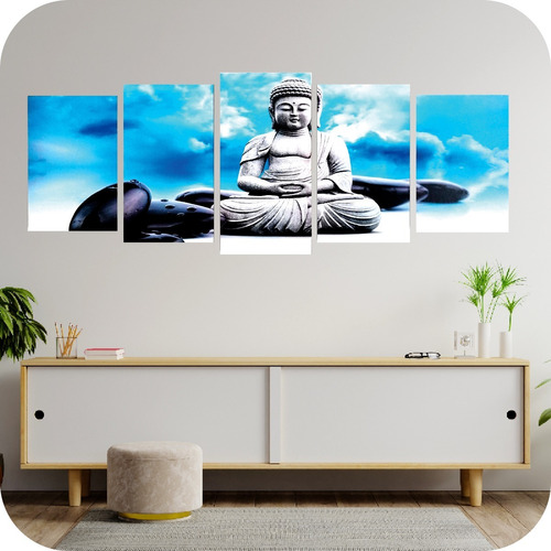 Cuadro Buda Zen Yoga Meditacion Triptico Poliptico Moderno