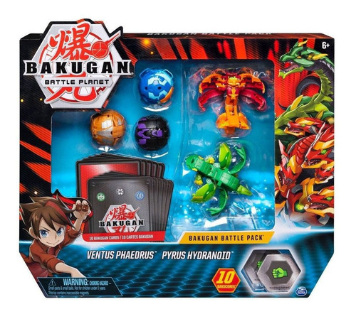 Batalha Bakugan - Ventus Phaedrus & Pyrus Hydranoid - Sunny