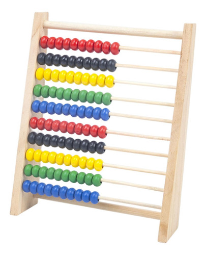 Juguete Educativo Abacus Con 100 Cuentas De S Color Madera