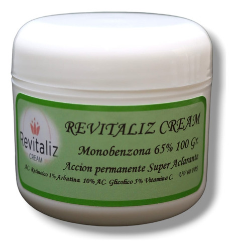 Crema Aclarante Permanente  (monobenzona 100 Gr Al 65%)