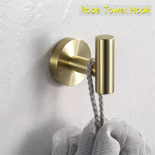 Kit De Accesorios De Baño Y Estante Para Troncos Dorados, 5
