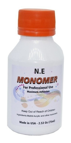 Monomer Liquido Acrílico Unhas Porcelana 75 Ml Uv Led Profis