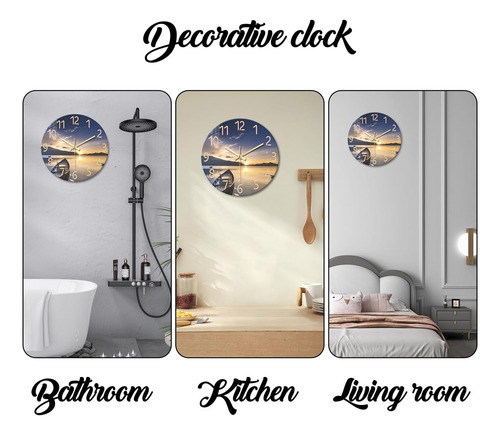 Relojes De La Pared Del Atardecer De Constante Para El Dormi