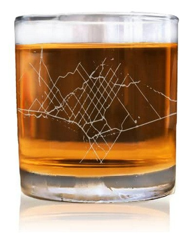 Vasos De Old Fashioneds, Tucson Arizona City Map Whisky Glas