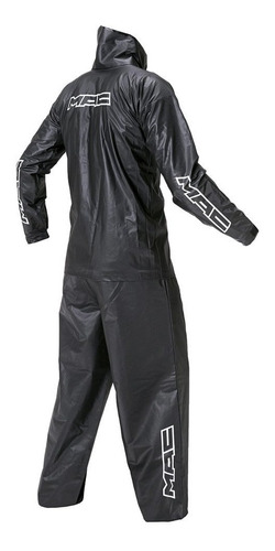 Imagen 2 de 6 de Traje De Lluvia Piloto Mac Blast Negro En Rolling Motors