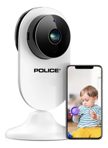 Police Camara De Seguridad Wifi Hd 1080p Compacta Para Inter