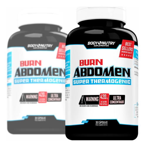 2x Thermogenic Ultra Concentrado 30caps Body Nutry Sabor Sem Sabor