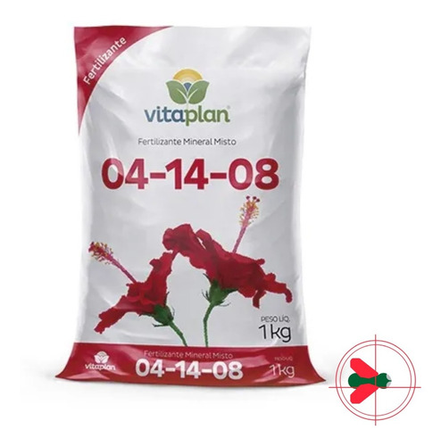 Fertilizante Mineral Misto 04-14-08 Vitaplan Saco 1kg