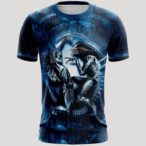 Playera Sublimada   Infantil Alien Vs Predator 