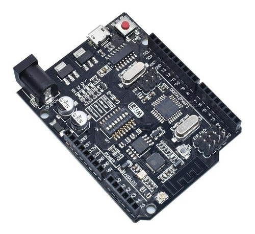 Imagen 2 de 3 de Arduino Wifi R3 Atmega328p+esp8266 Con Línea(v8-usb)
