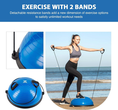 Bonita Pelota De Balance Ejercicio Bandas Elasticas Circulo