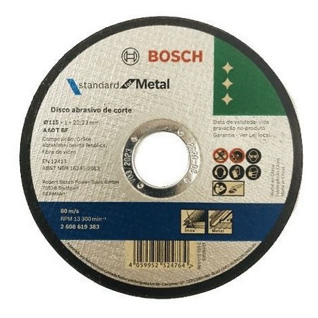 Set-kit 10 Discos Corte Metal 115 Mm Bosch - Ynter