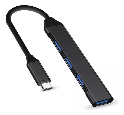 Hub Usb-c 4 Puertos Tipo C Usb 3.0 Expansión Tipo Zapatilla 