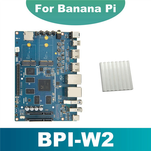 For Banana Pi Bpi W2 Router+heat Sink Rtd1296 2g Ddr4+8g Dem