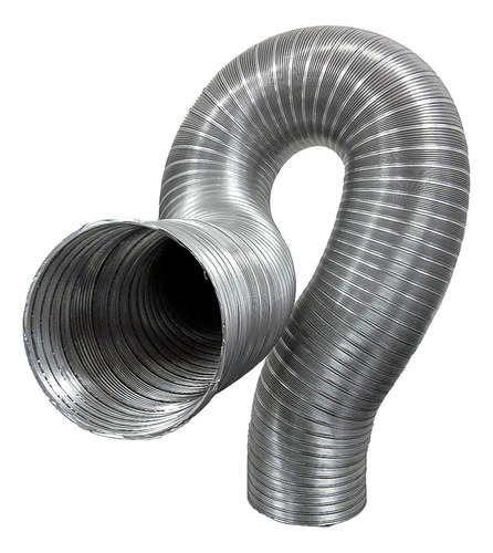 Mangueira Duto Flexível Exaustor Alumínio Gás 150mm - 5 Mt