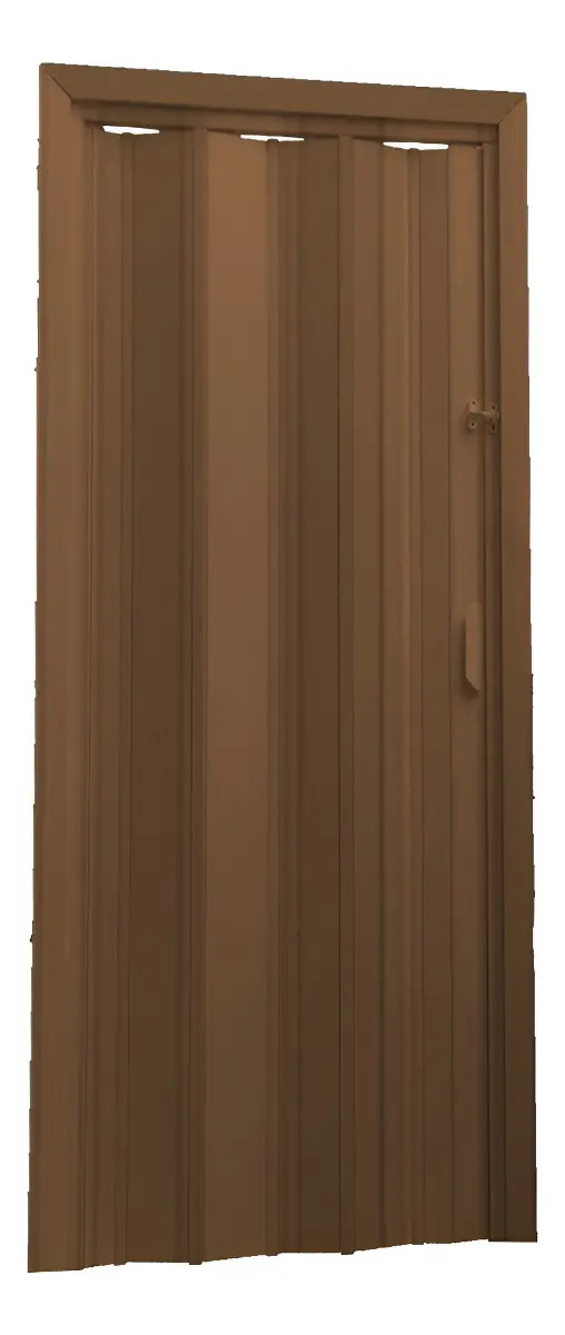 Porta De Correr Plástico Multilit 210cmx60cm Mogno Cor Marrom