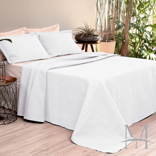 Cobreleito Plaza Lavive Casal Dupla Face 03 Peças Branco
