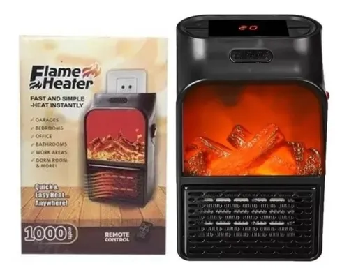Mini Calentador Eléctrico 1000w Estufa De Pared Con Control