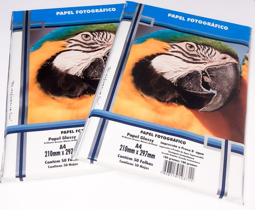 Papel Fotográfico A4 Glossy 180g 100 Folhas Masterprint