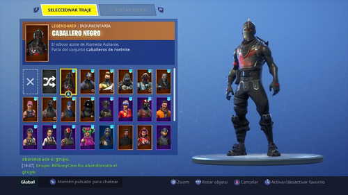Imagen 1 de 7 de Fortnite Caballero Negro