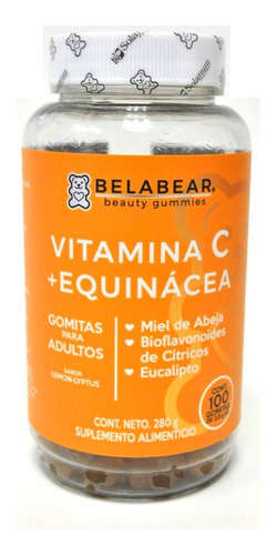 Solanum Belabear Vitamina C + Equinacea 100gomitas Limón Sfn