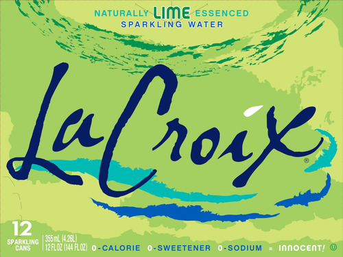 Agua Carbonatada Con Sabor Lima 355 Ml Paquete De 12