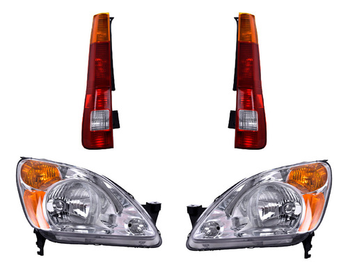 Paq Calaveras Y Faros Honda Cr-v 2002/2004 Depo