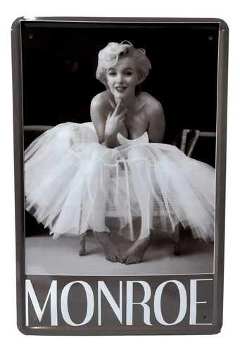 Cartel Chapa Vintage Marilyn Monroe