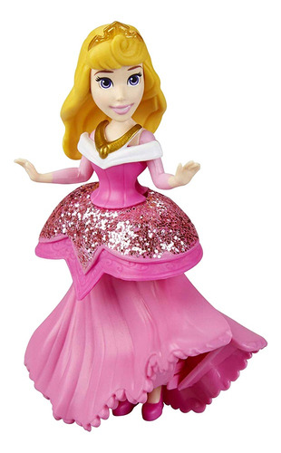 Mini Figura Traje Real De Aurora 9 Cm Disney Princesas