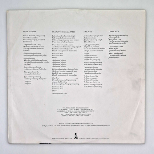 U2 - Boy (1980) Usa - Vinilo / Lp Estándar (Usado)