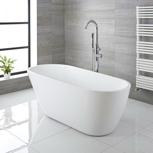 Ku Bañera Descanso Free Standing Blanca 1.60x75x60