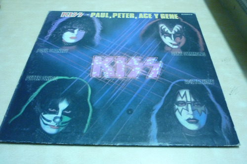 Kiss Paul, Peter, Ace Y Gene Vinilo Vintage Excelente