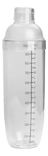 Coctelera Escala Cobbler 1000ml Agitador Mezclador Manual