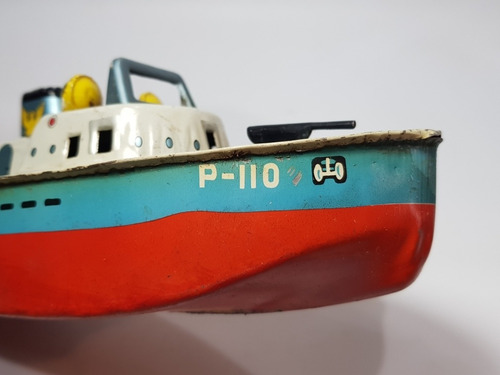 Imagen 9 de 10 de Antigua Lancha Juguete Japón Con Caja Original 7o 3000