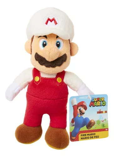 Luigi de feu Peluche Super Mario - 20cm
