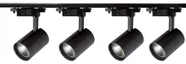 Comprar Lampara Riel Led 10w Kit 4 Lamparas Color Blanco Luz Neutra Color Negro Luz Blanca
