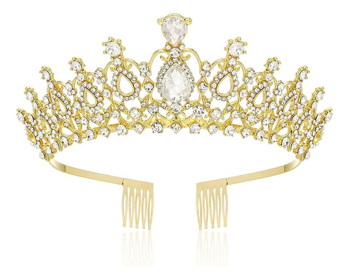 Diadema De Cristal Con Forma De Tiara Plateada Para Fiesta D