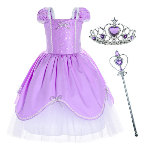 Disfraz De Princesa Para Nina, Fiesta De Cumpleanos 2t-6t