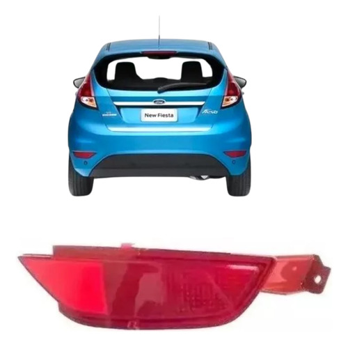Refletor Parach New Fiesta Hatch 2013 2014 15 16 17 Esquerdo