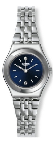 Reloj Swatch Lady Sloane Yss288g Color de la correa Gris Color del bisel Gris Color del fondo Azul