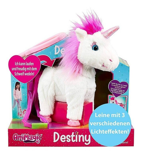 Animagic Destiny Unicornio Con Correa Camina Shine 31279