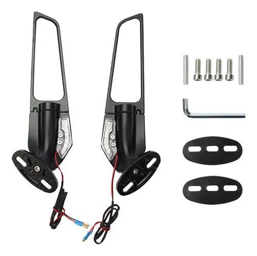 N Espejo Retrovisor Lateral Con Luz Para Suzuki Gsxr 600