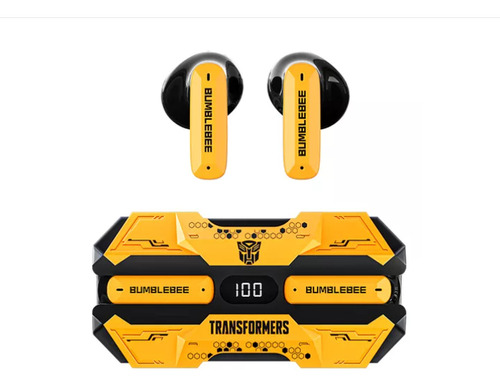 Audífonos Inalámbricos Tws Transformers Tf-t51 Amarillo