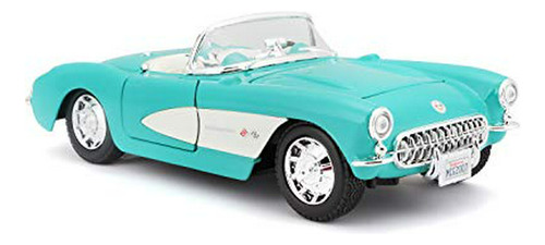 Maisto 1:24 Edición Especial Chevrolet Corvette 1957 - Turqu