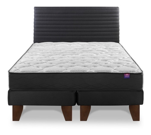 Imagen 2 de 6 de Cama Europea Therapedic Plus Flex 2 Plazas Bd + Resp Modern