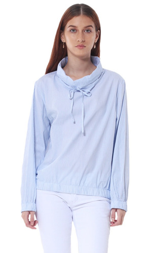 Camisa Manga Arga De Mujer Aishop Af173-1102-573 Blanco