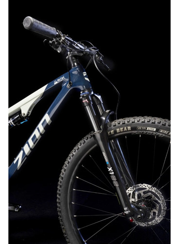 Bicicleta Mtb Zion Rok Carbono Doble Suspensión 29 1x12 V Azul - Gris M