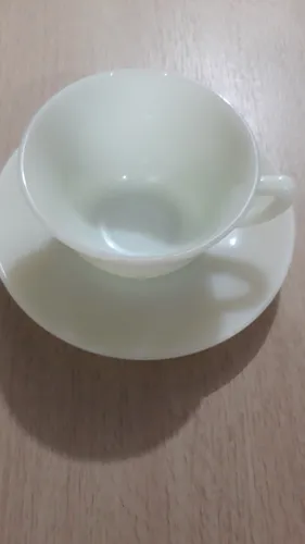 comprar Taza Con Plato Te Antigua Cristalerias Chile. Usado 25