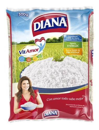 Arroz Diana X 500 Gr X 25 Lbrs - Kg A $200